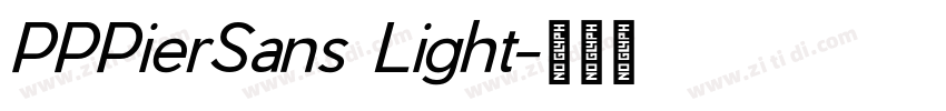 PPPierSans Light字体转换